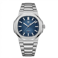 Silver / Dark Blue Dial